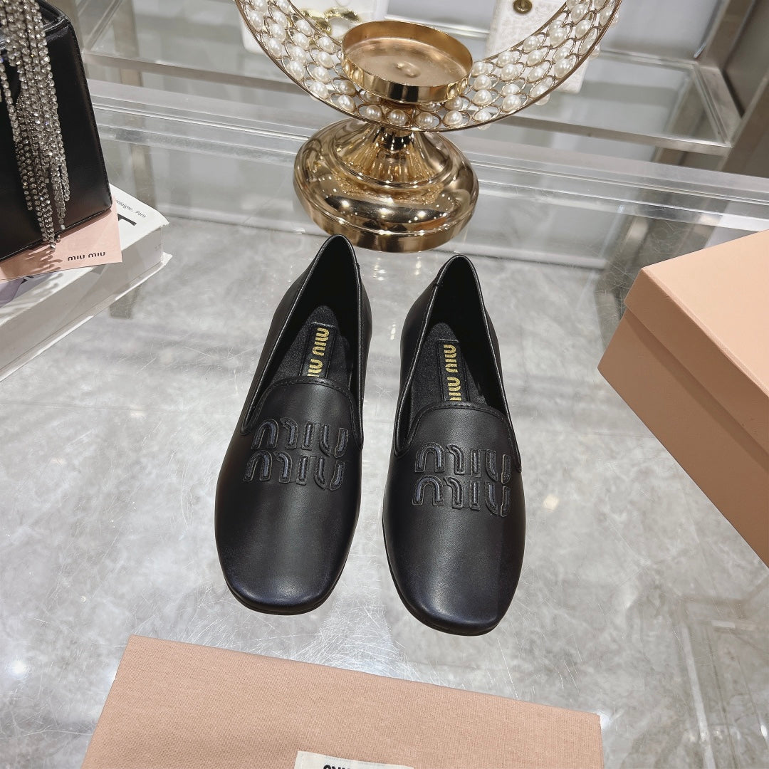 SLIP-ON SHOES BLACK COWHIDE